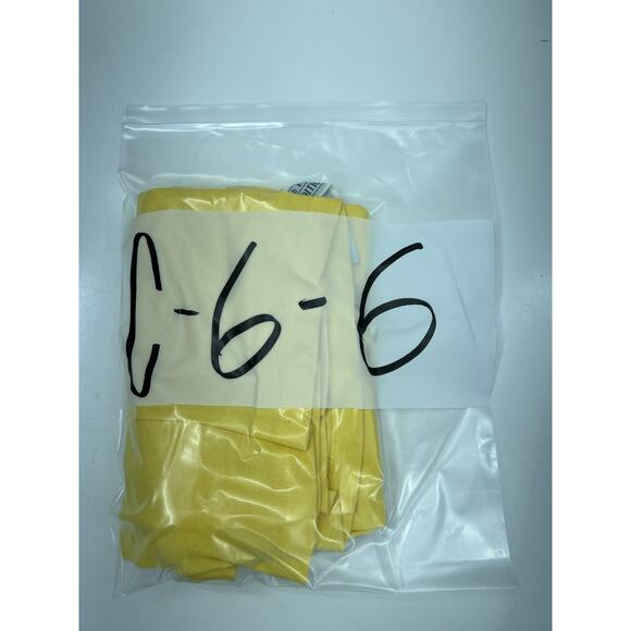 Basic Editions Womens Shirt Size Medium Yellow Solid Short Sleeve V-Neck - Picture 10 of 10